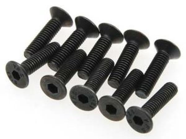 FLAT HEAD HEX CS SCREW M3X12MM (10 pcs)