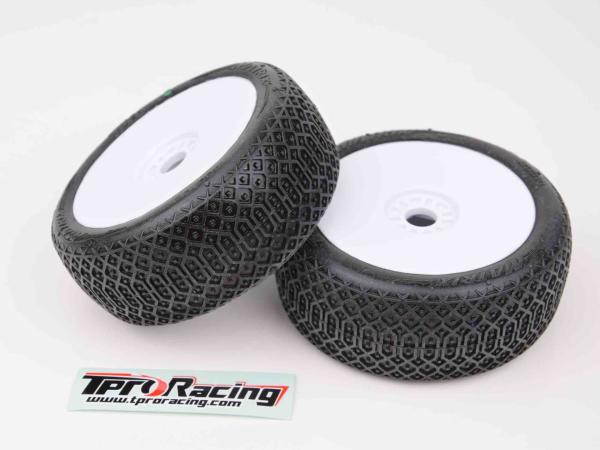 TPRO 1/8 Offroad MATRIX Racing Tire Pre-Mounted 2pcs (WH) C3 Soft