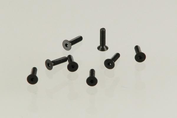 Innensechskant Senkkopf-Schrauben M2,5x10 mm (8)