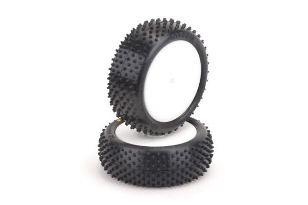 Mezzo Tyre Front 4WD - Yellow - Pre-Glued - pr