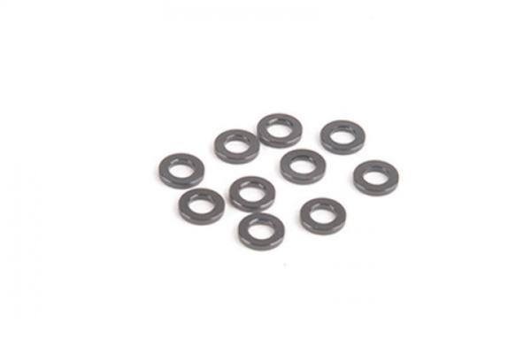 M3 Black Alloy Washers 1.00mm (pk10)