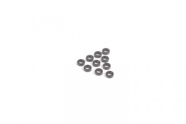 M3 Black Alloy Washers 2.00mm (pk10)