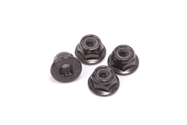 M4 Steel Nyloc Flanged Nut (4 pcs)