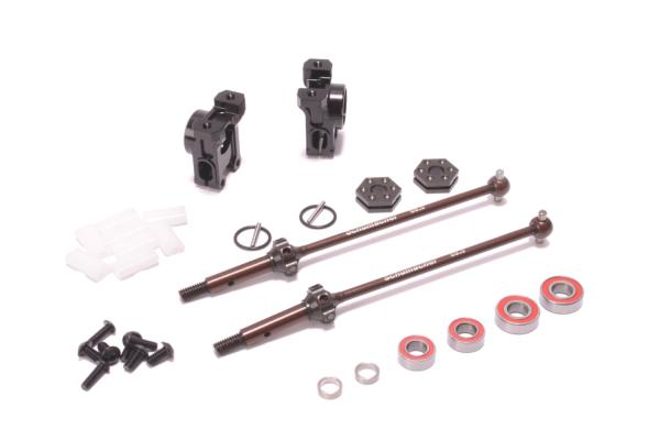 Option Alloy Rear Hub / CVD Assembly (-2mm) - L1R