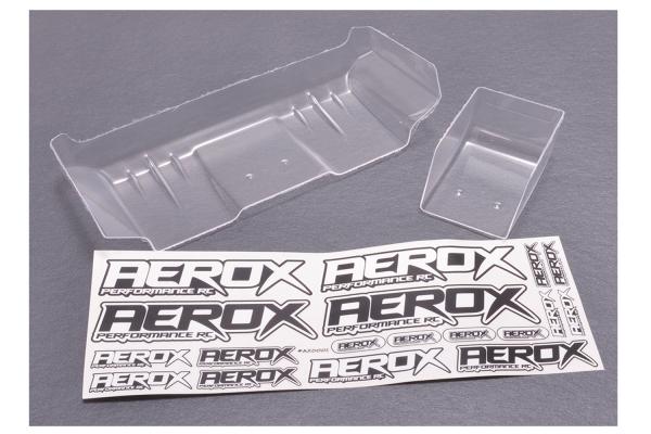 AEROX 1/10 Wide Rear Wing - 1mm Clear (2 part)