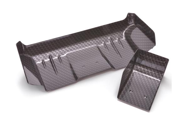 AEROX 1/10 Wide Rear Wing - 1mm C/F Style (2 part)