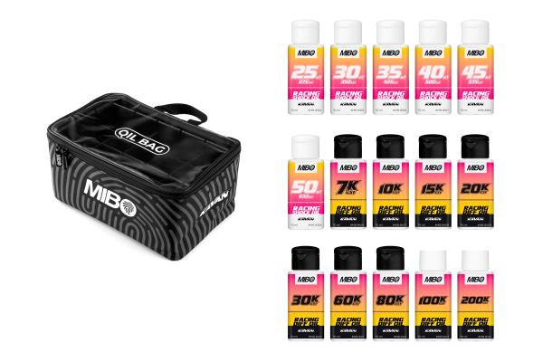 MIBO Racing 1/10 Offroad Shock/Diff Oil Set with Bag