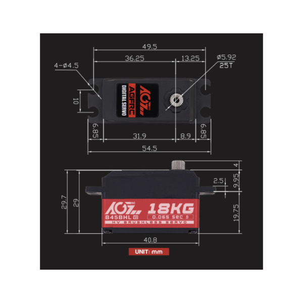 AGF-RC B45BHLV2 Servo