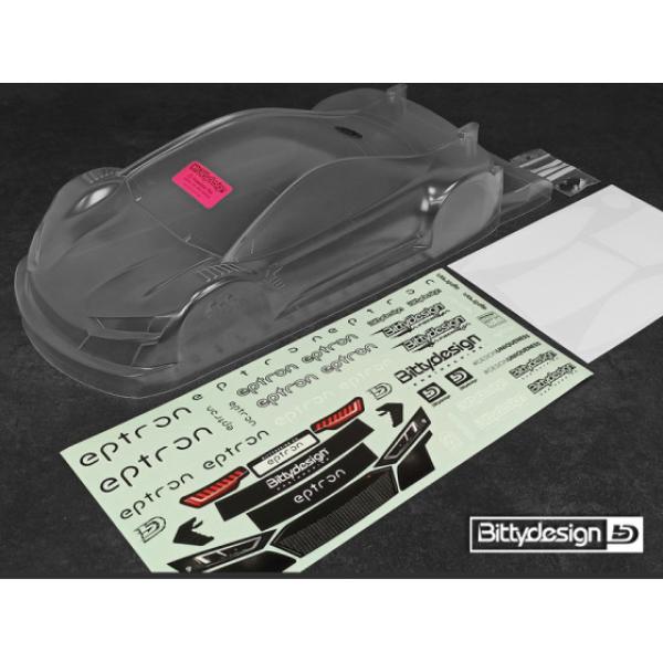 Bittydesign Eptron 1/10 190mm TC clear body - Ultra Lite weight