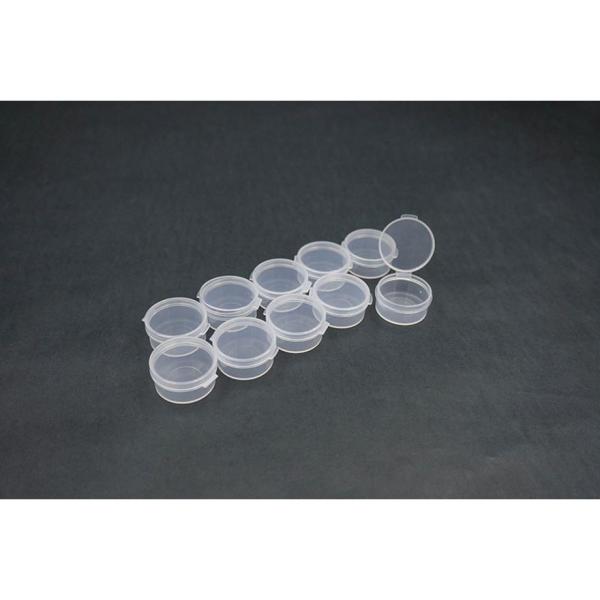 Koswork Clear Round Container (w/lid, ID 25mm, H12mm) (10pcs)