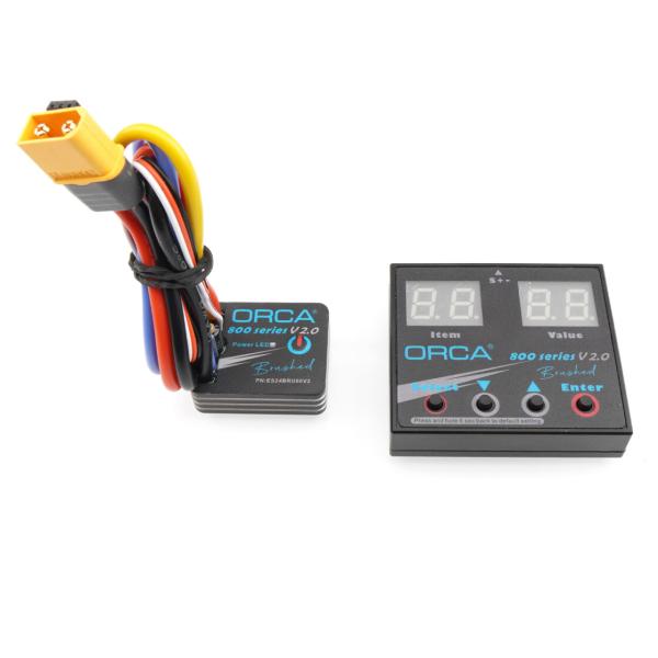 ORCA 800 Series V2.0 80A Brushed ESC w/Program Card