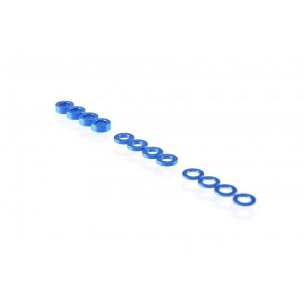 RUDDOG 3mm Washer Set Dark Blue (0.5mm/1.0mm/2.0mm)