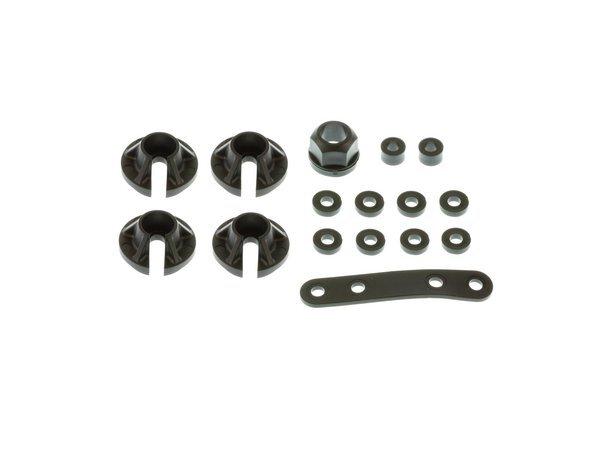 Team Durango DESC410R Spring Retainer, Battery Holder Distance Bushing&Shim Set