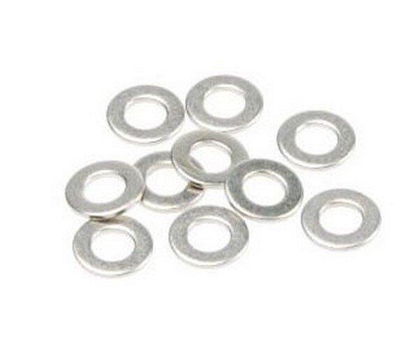 Shock Piston Washer: Chrome 2.5mm ID (10pcs)