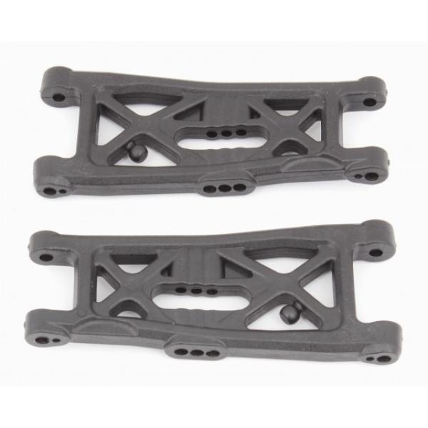 Team Associated RC10B6.3 FT Front Suspension Arms, gull wing, carbon fiber