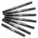 1up Racing Pro Duty Turnbuckles - Hand Polished Black Nitride Coated - AE B74.2