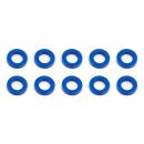Team Associated Ballstud Washers, 5.5x1.0 mm, blue aluminum