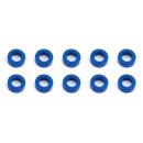 Team Associated Ballstud Washers, 5.5x2.0 mm, blue aluminum