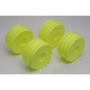 Team Associated RC8 Wheels, yellow, 83 mm