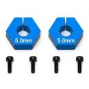 Team Associated Factory Team Clamping Wheel Hexes, 5.0mm
