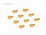 CARTEN Linsenkopfschrauben M3x12mm 12.9 Gold Coating (10)