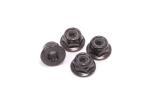 M4 Steel Nyloc Flanged Nut (4 pcs)