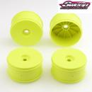 Sweep 1:8 truggy Dish Wheel Offset Zero Yellow 4pcs
