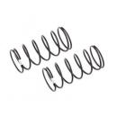 Team Associated 13mm Front Shock Springs, white 3.3lb/in, L44, 7.25T, 1.2D